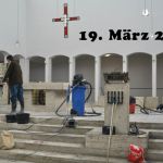 Renovierung der Heilig-Kreuz-Kirche: Andacht in der Baustelle