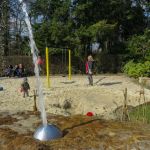 Saisoneröffnung des Spielplatzes am Ostermontag mit neuem Wasserspiel