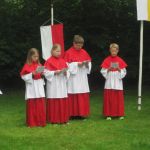 Fronleichnam-Messe im Park